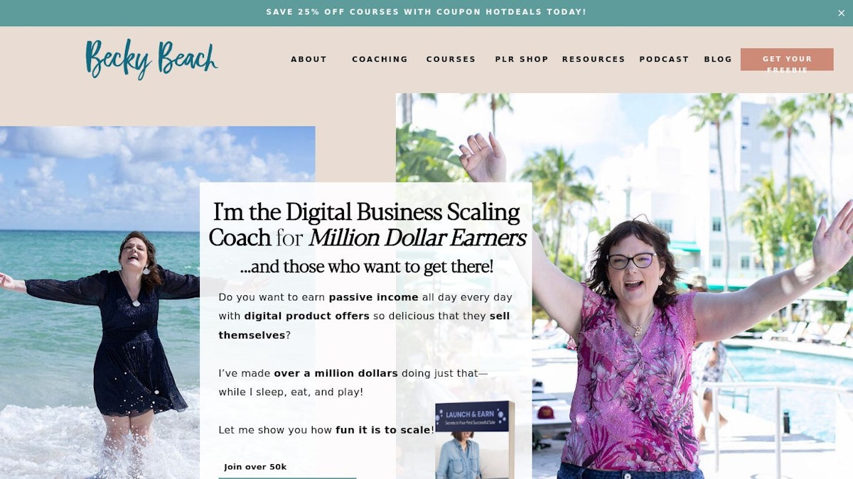 Becky Beach business coach website