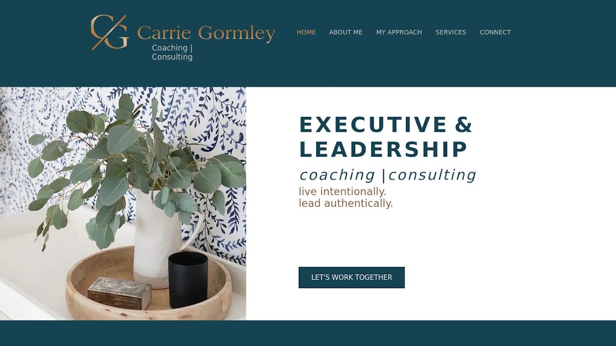 Carrie Gormley executive coach website