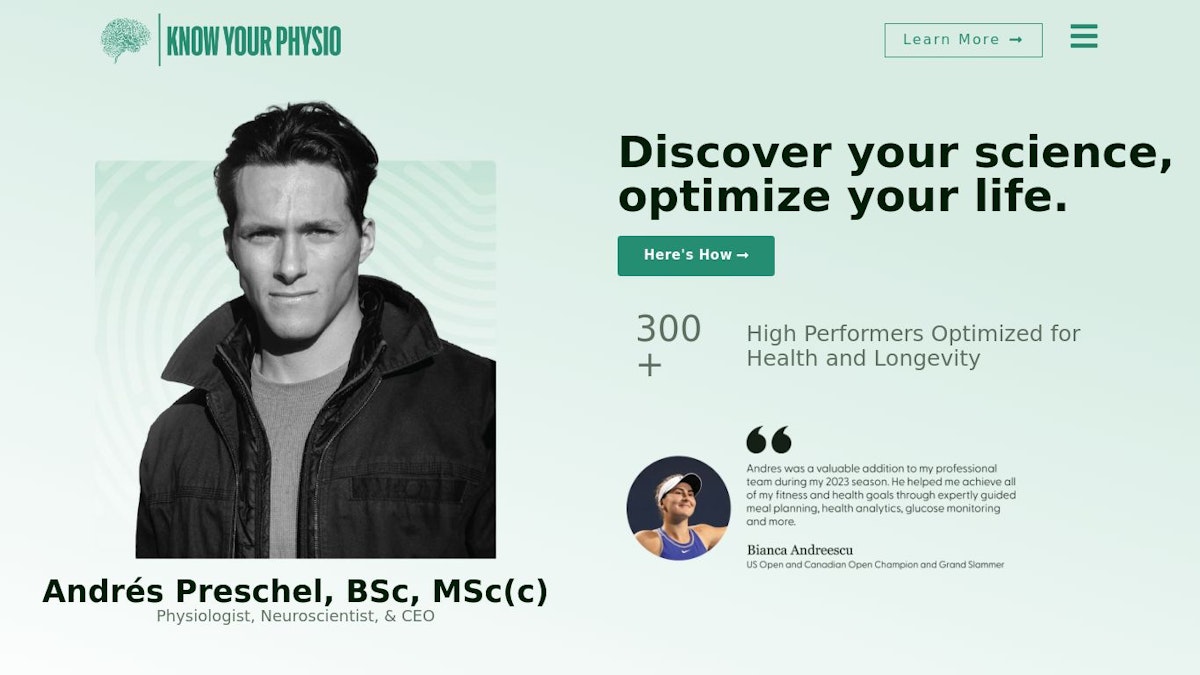 KnowYourPhysio health coach website