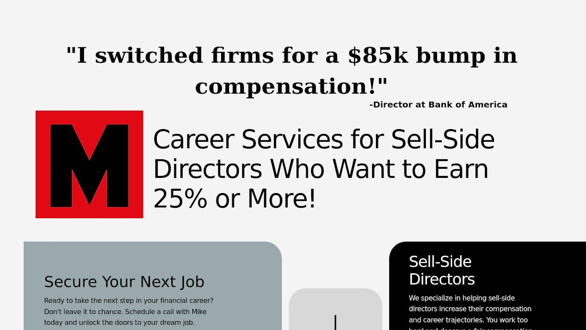 Mike Mittleman career coach website