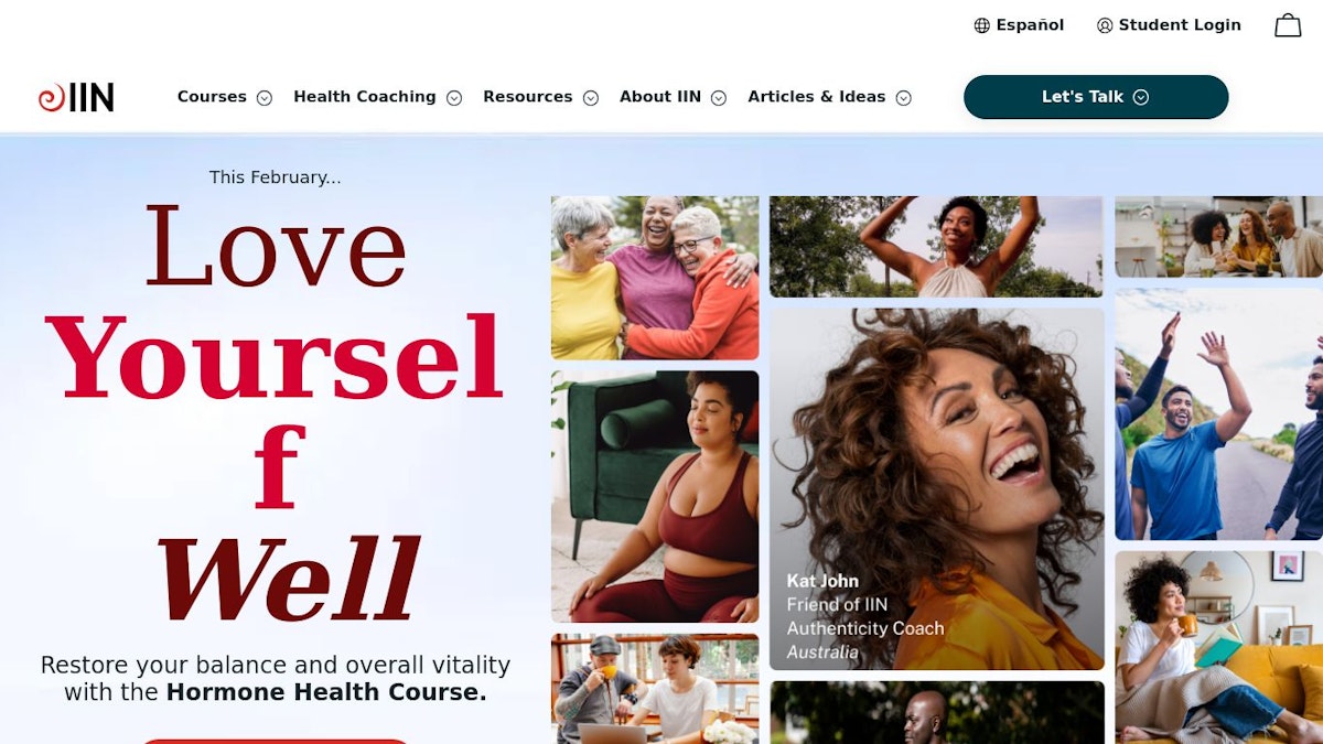 IIN health coach website