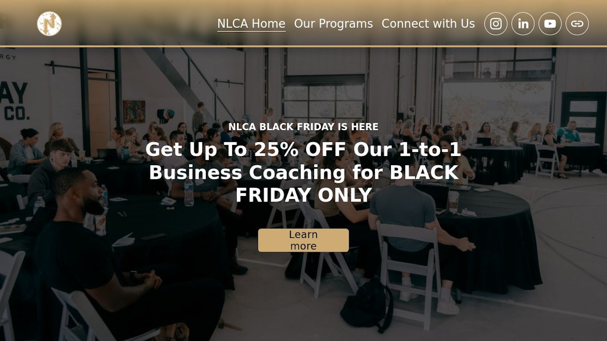 NLCA business coach website