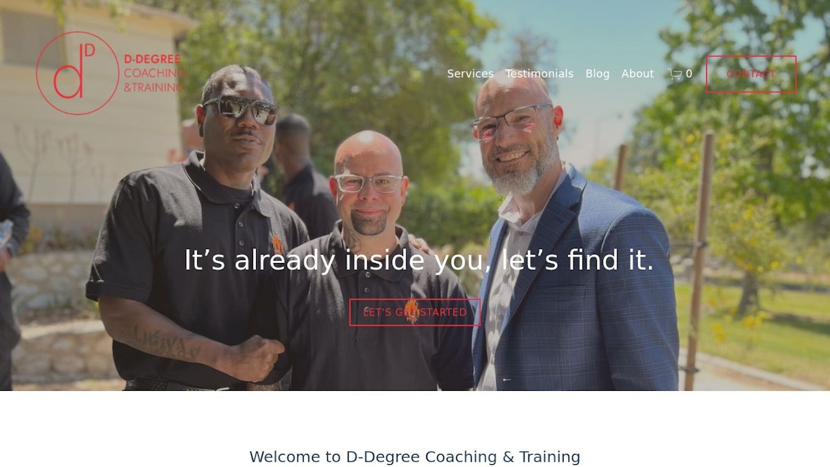 D-Degree leadership coach website