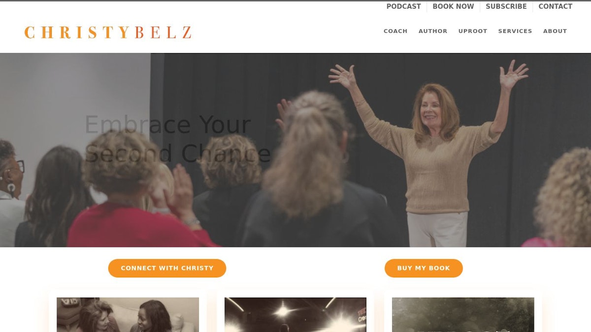 Christy Belz business coach website