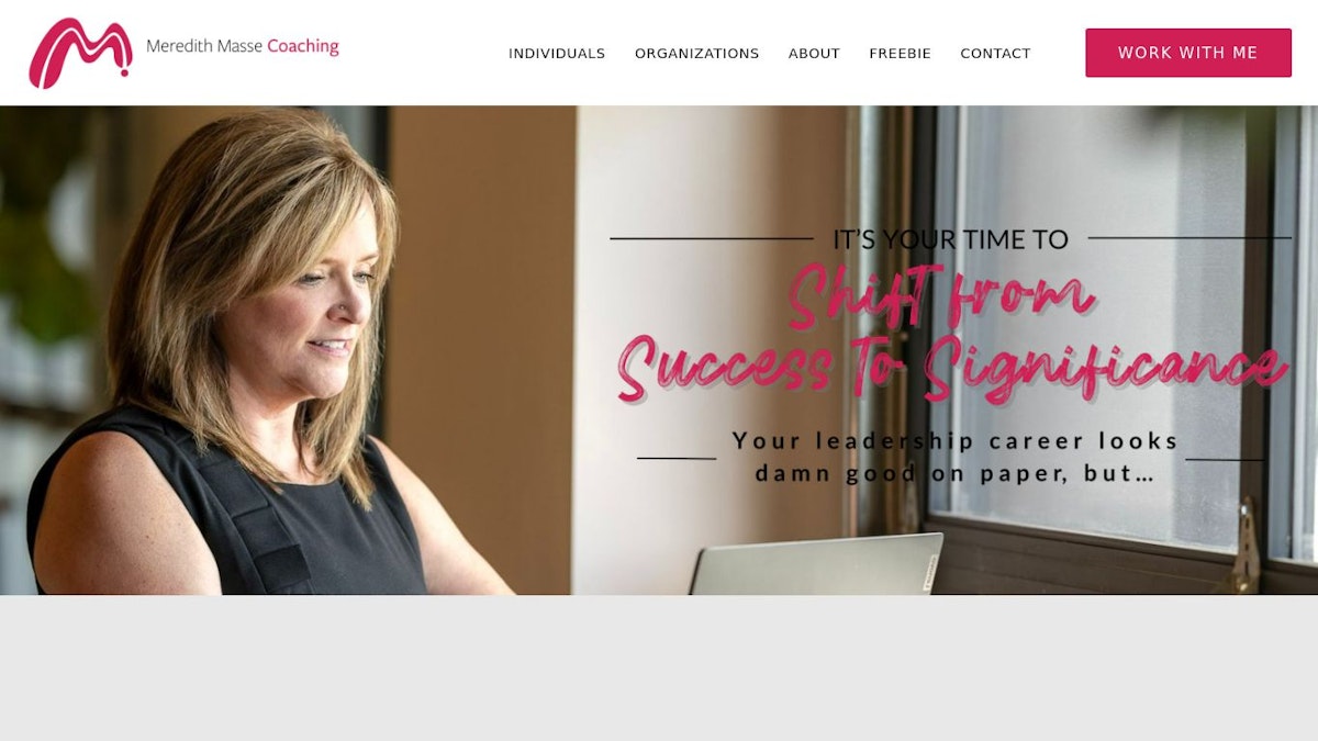 Meredith Masse executive coach website