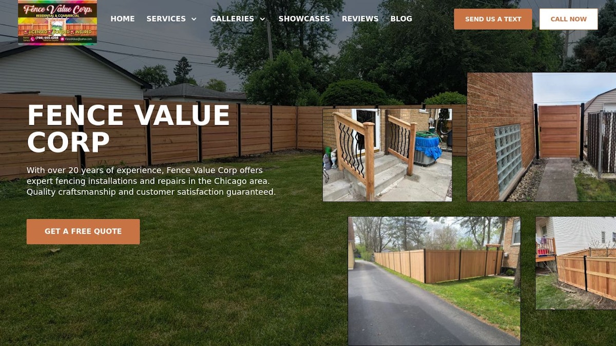 Fence Value Corp fence company website