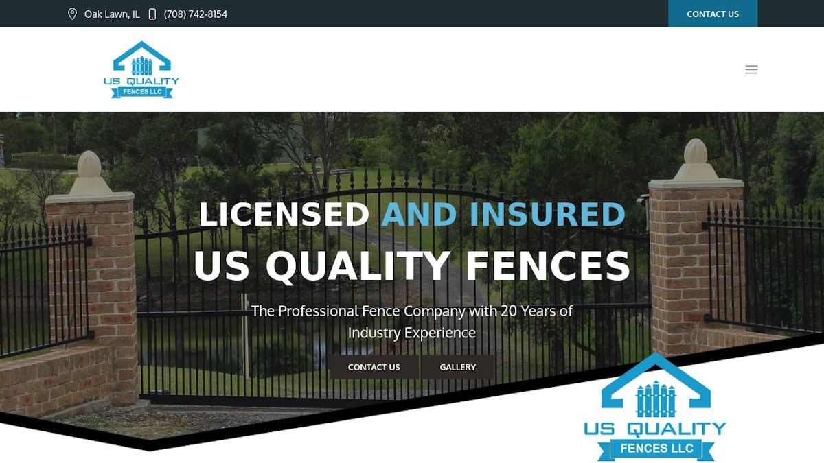  US Quality Fences fence company website 