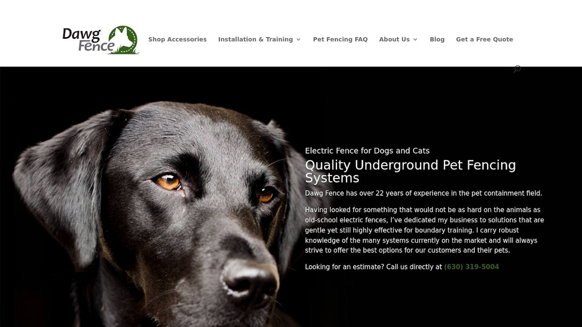 Dawg Fence fence company website