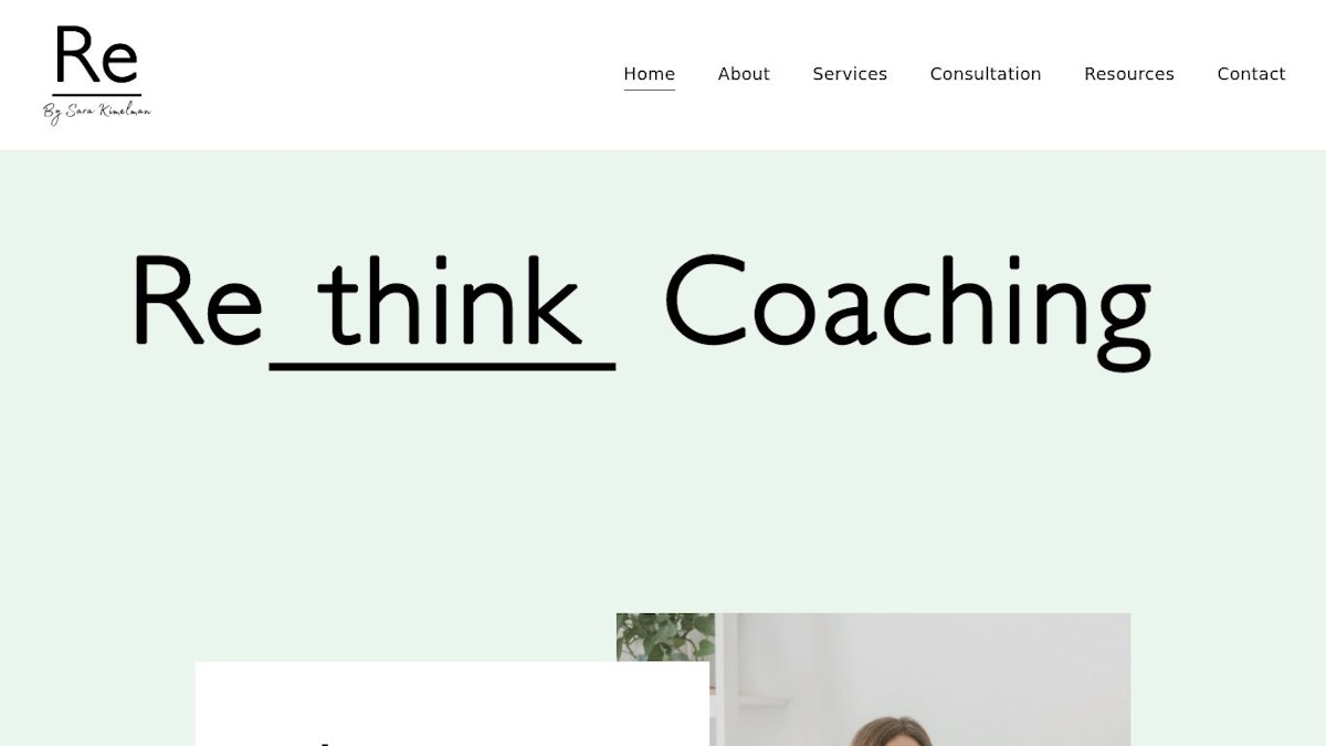 Reline Coaching adhd coach website