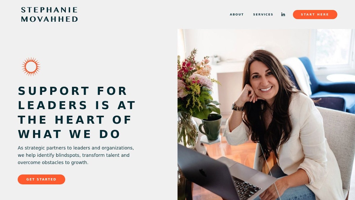 Stephanie Movahhed executive coach website