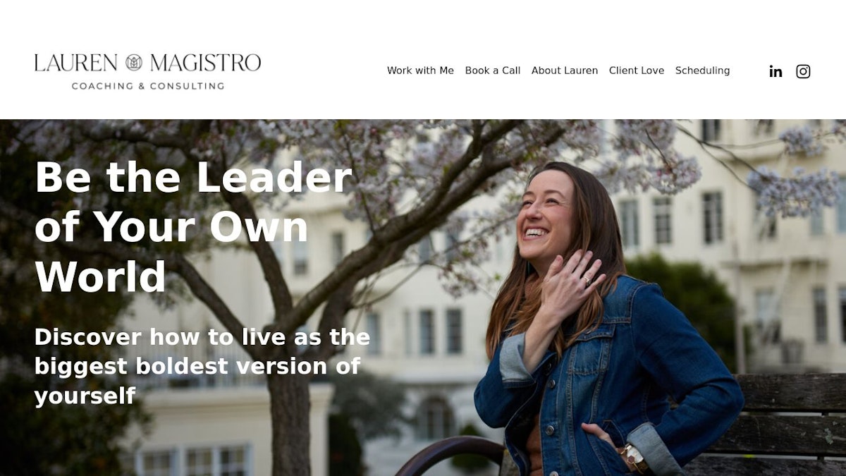 Lauren Magistro leadership coach website