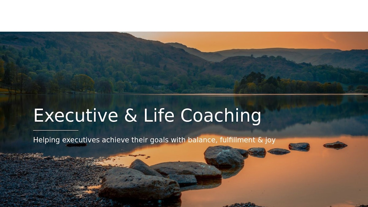 Stepping Stone Coaching executive coach website