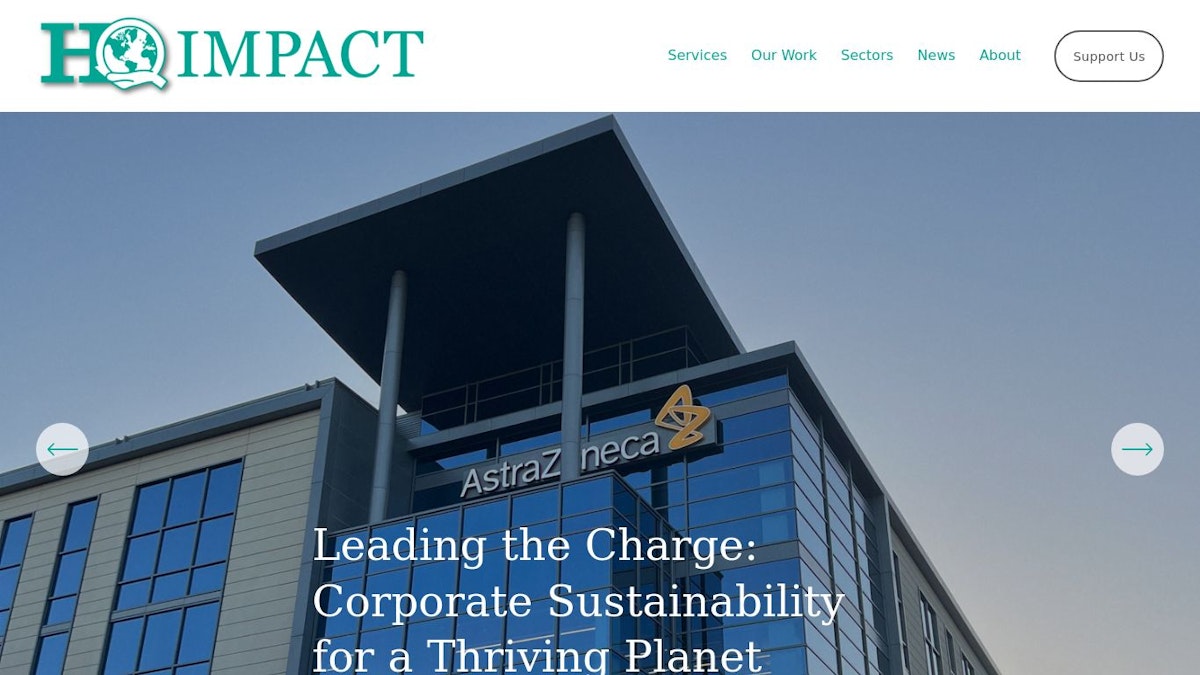 HQ Impact executive coach website