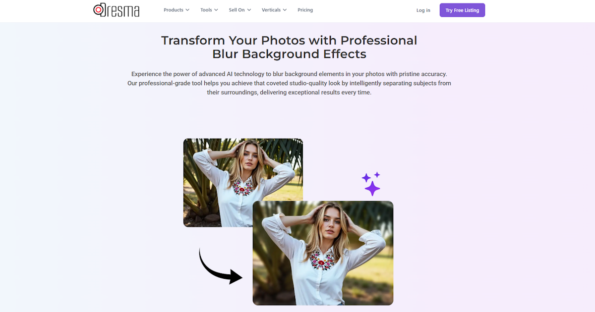 Blur background logo