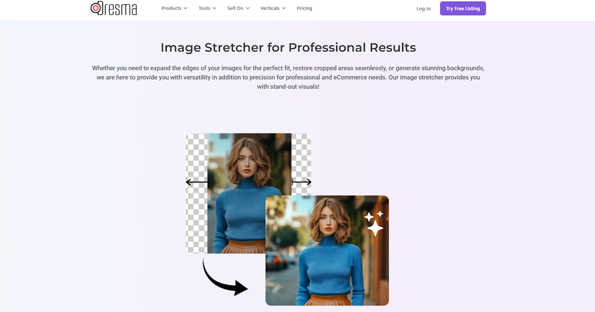 Image stretcher logo