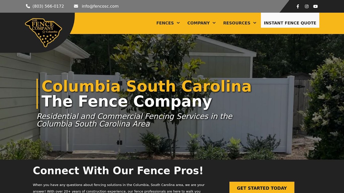 The Fence Company fence company website