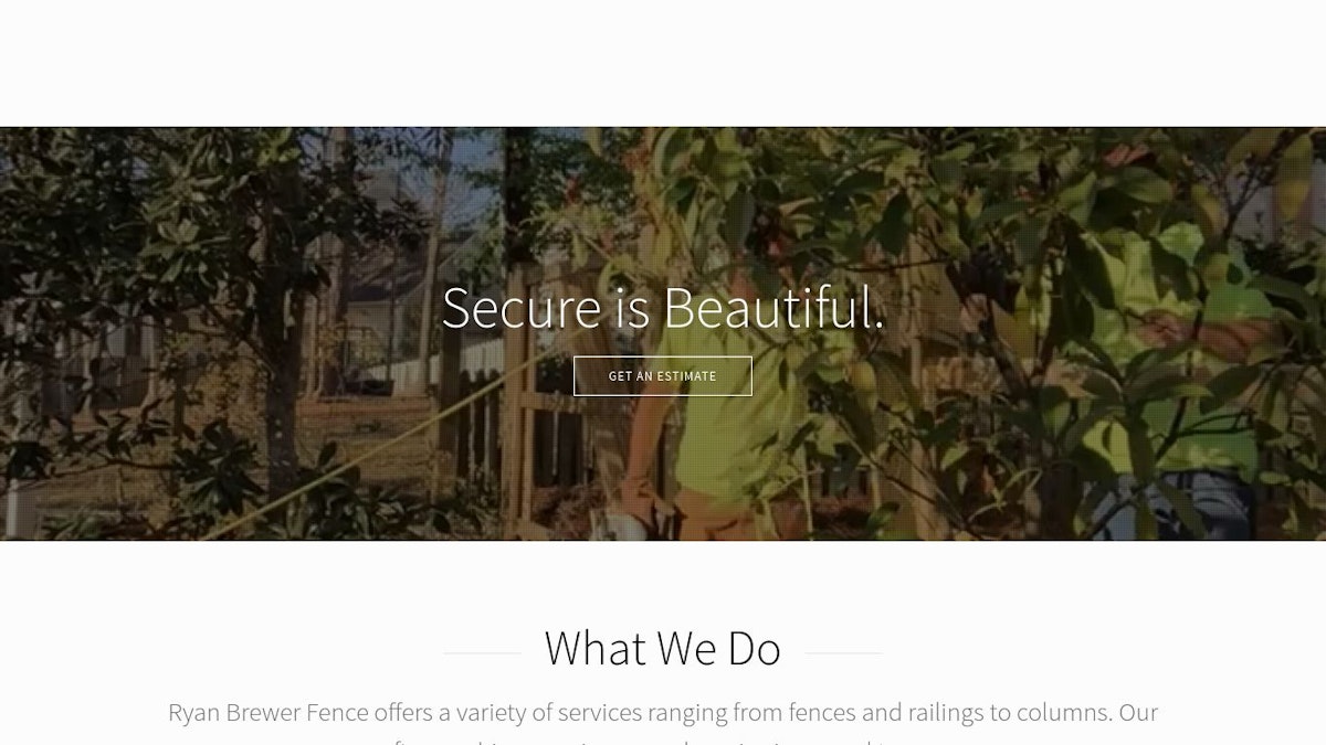 Ryan Brewer Fence fence company website