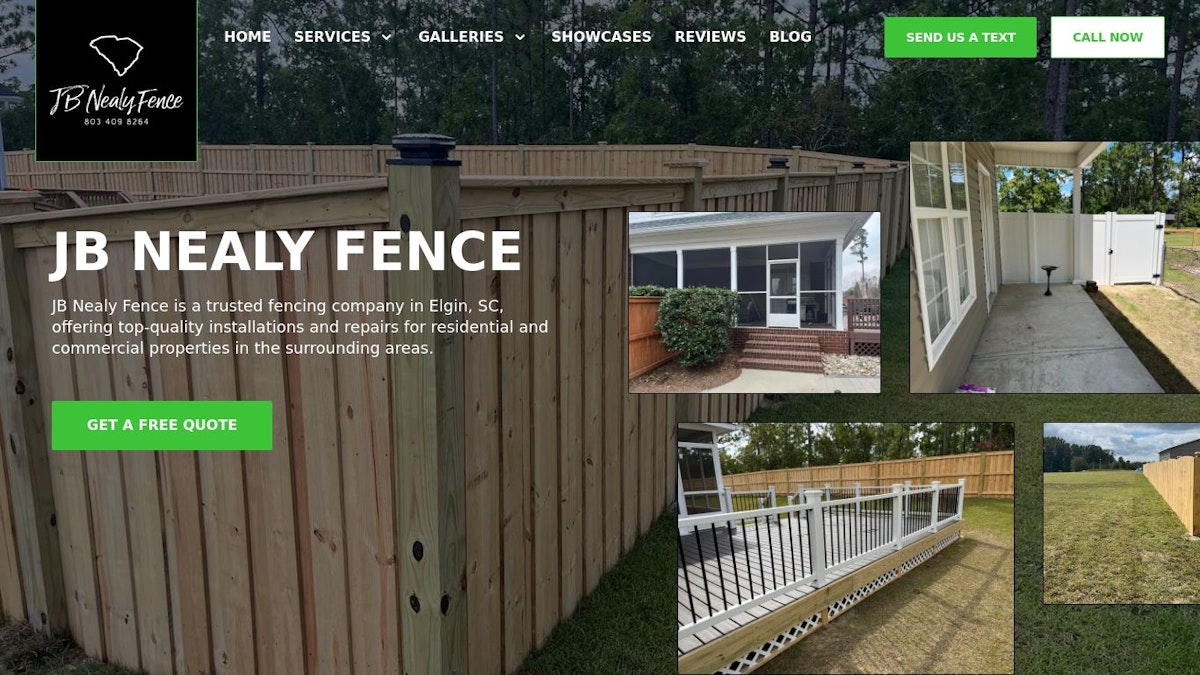 JB Nealy Fence fence company website