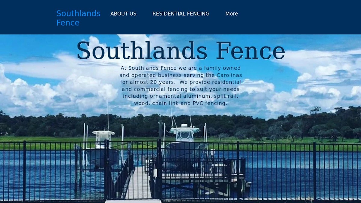 Southlands Fence fence company website