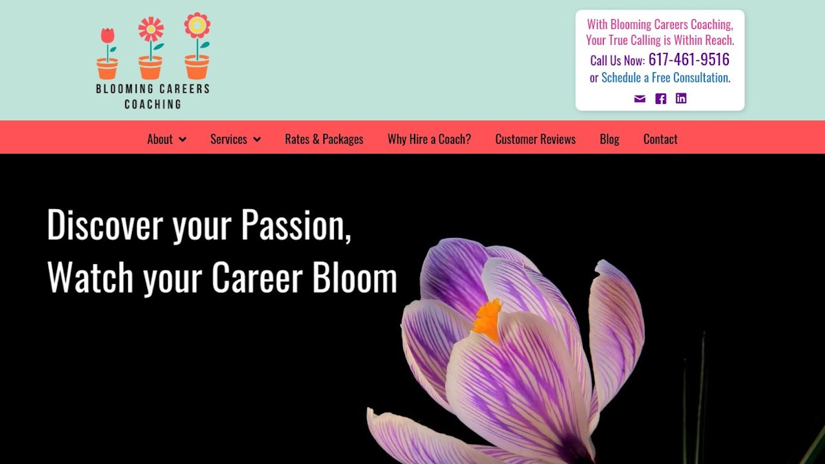Blooming Careers Coaching career coach website
