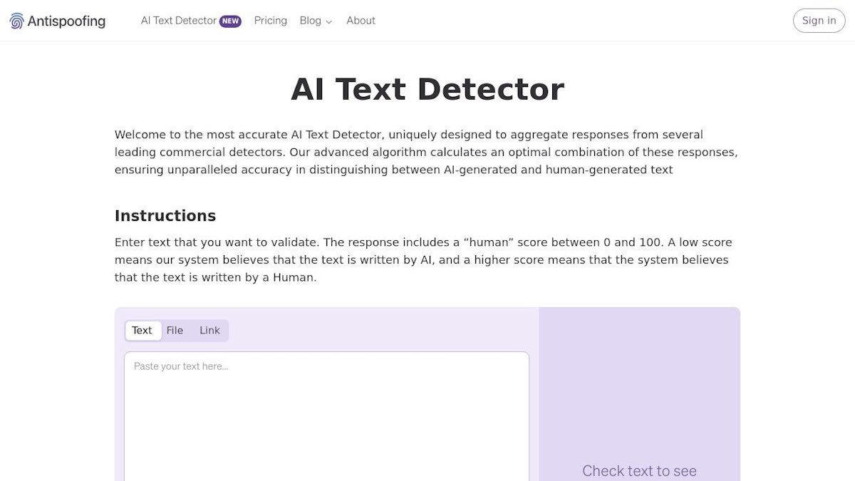 AI Text Detector logo