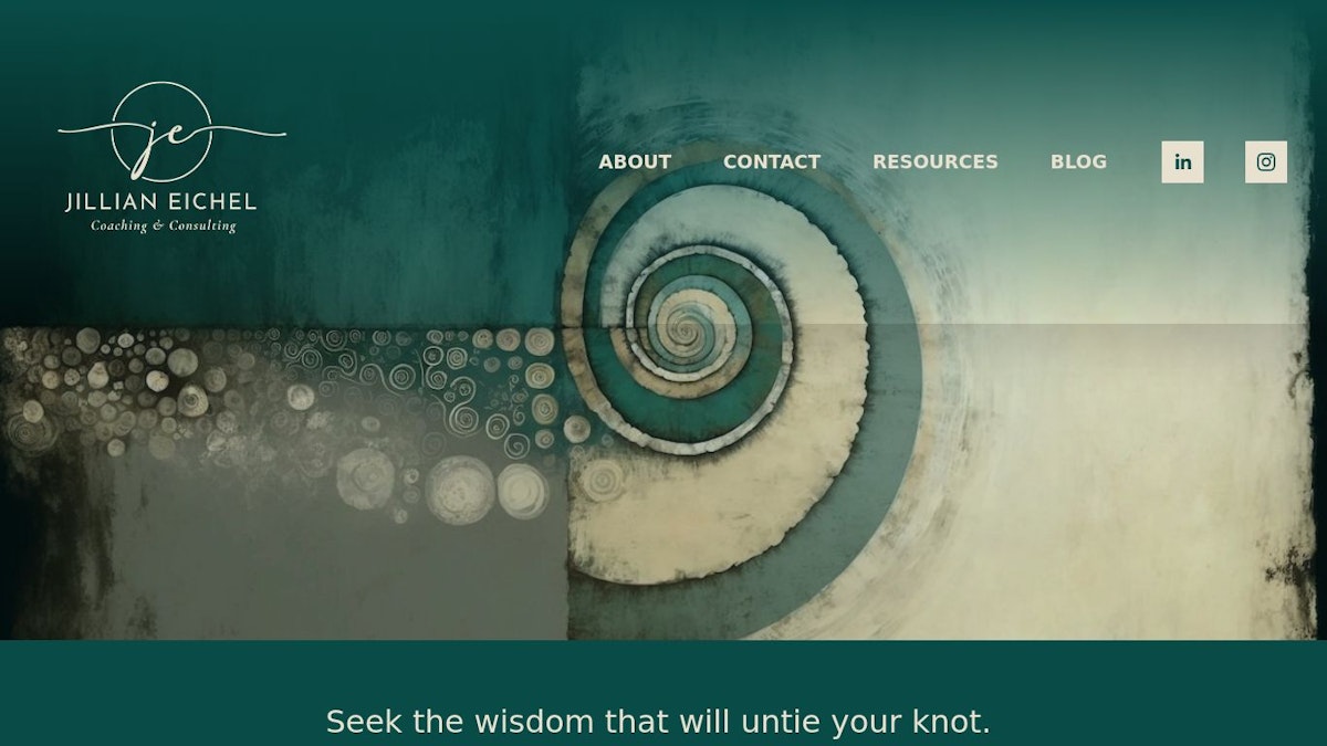 Jillian Eichel life coach website