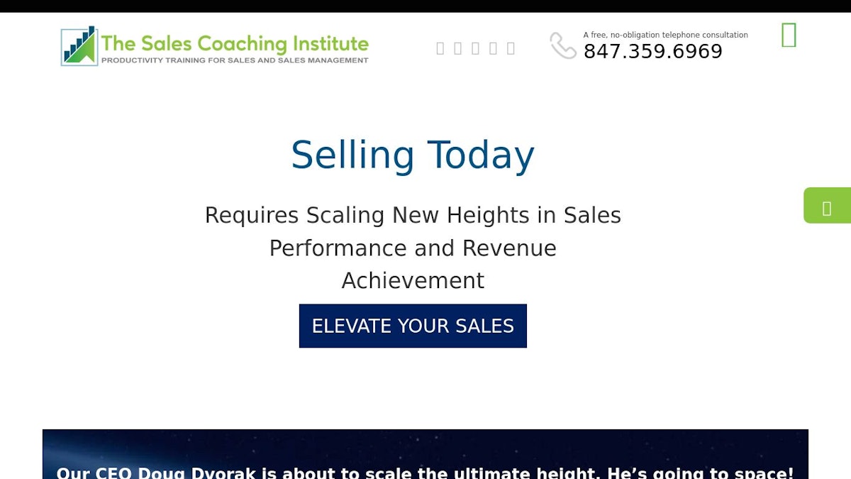 Sales Coaching Institute executive coach website