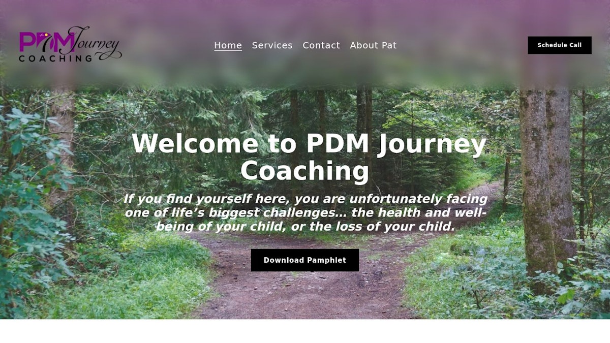 PDM Journey Coaching life coach website