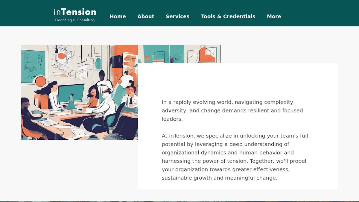 inTension leadership coach website