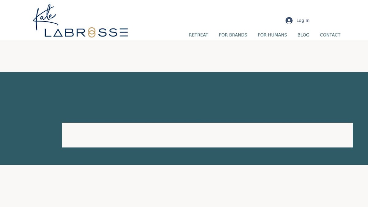 Kate LaBrosse business coach website