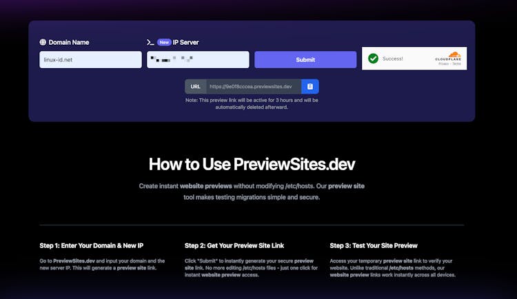 PreviewSites.dev