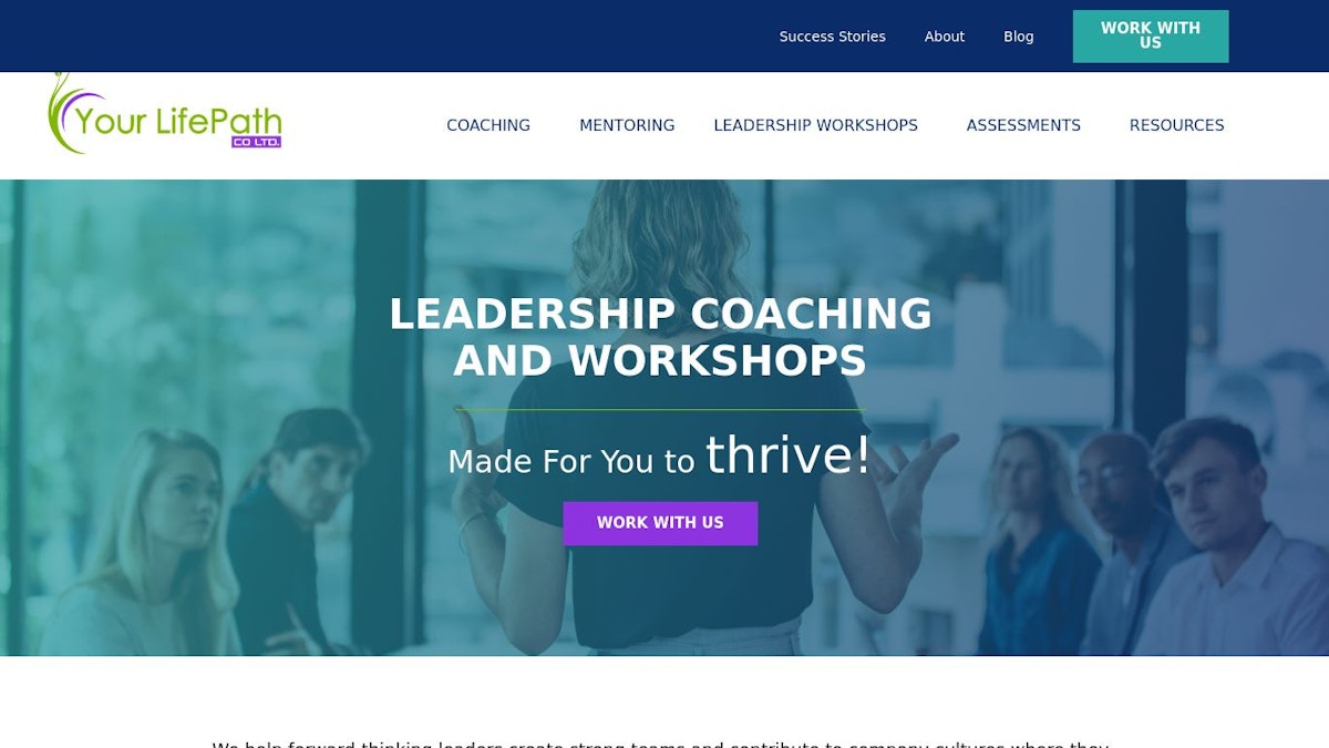 Your LifePath leadership coach website