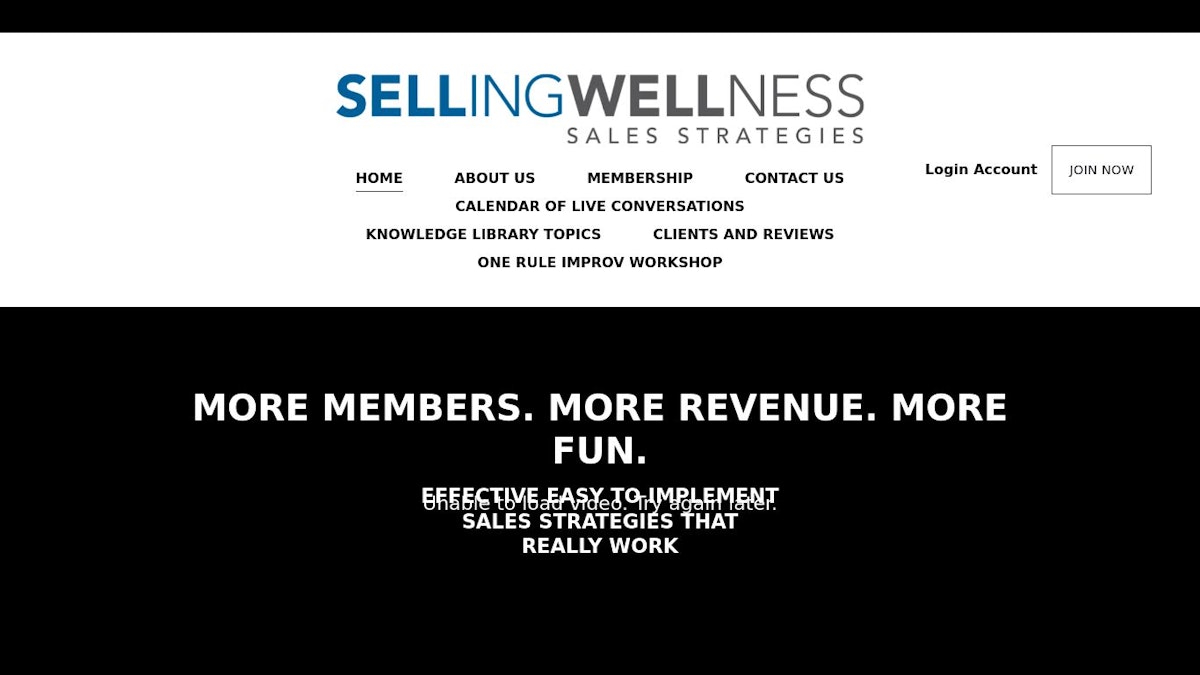 Selling Wellness wellness coach website