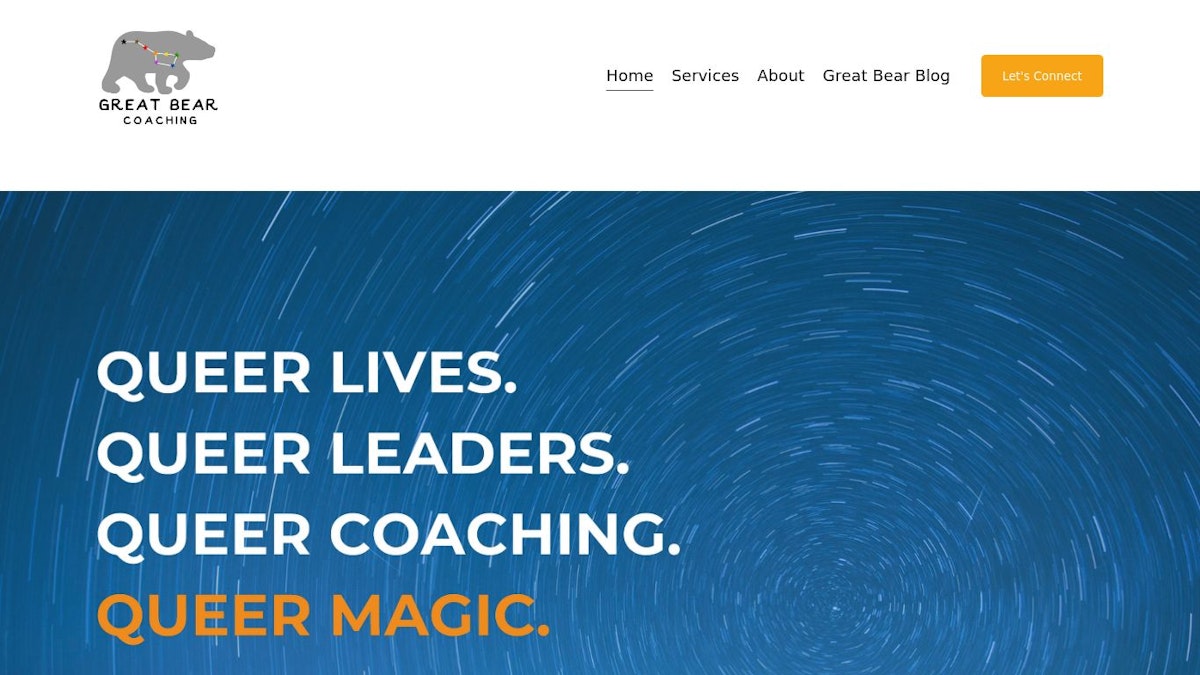Great Bear Coaching wellness coach website