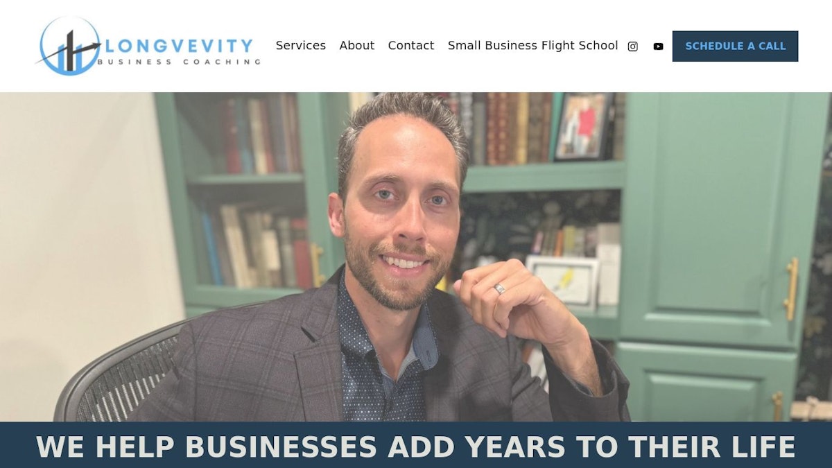 Longevity Business business coach website