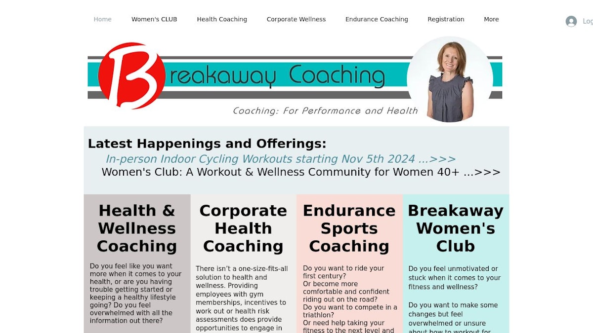 Breakaway Coaching health coach website