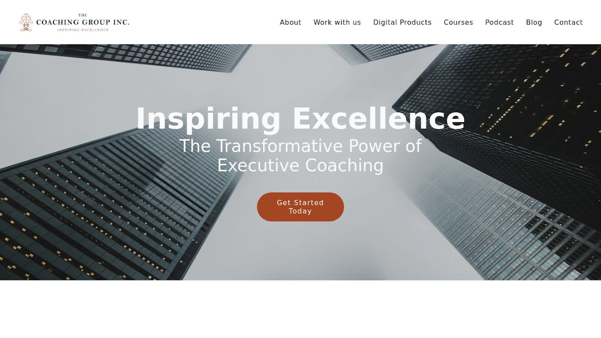 Coaching Group executive coach website