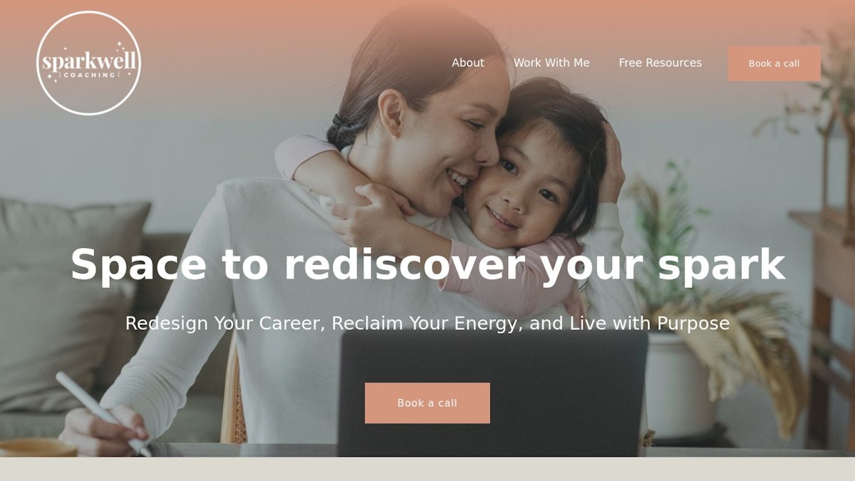 Sparkwell Coaching career coach website