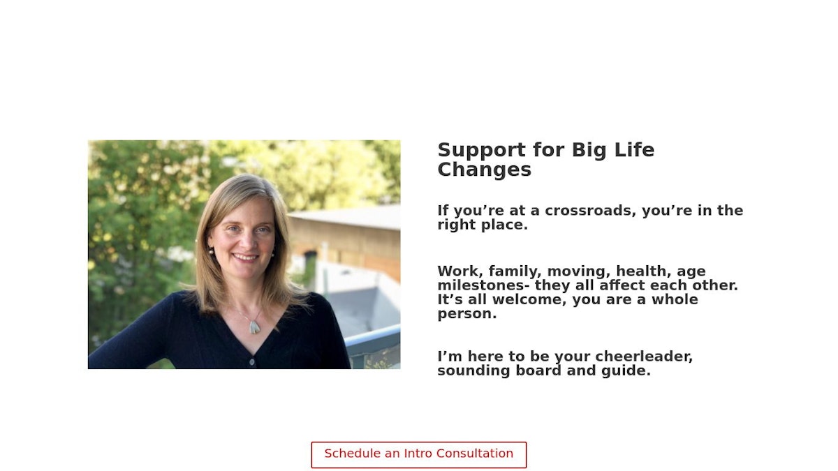 Coaching for Clarity life coach website