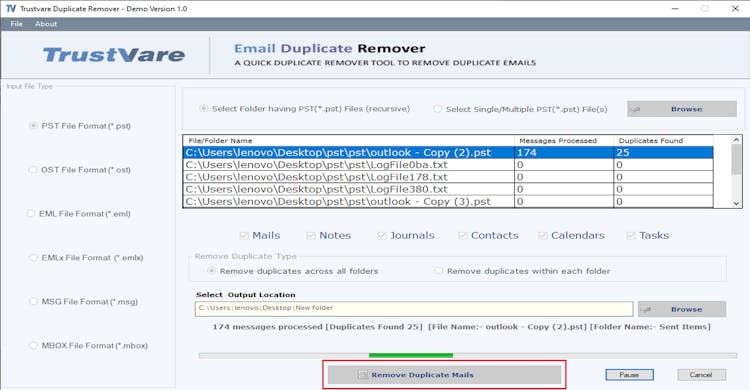 TrustVare Email Duplicate Remover Software