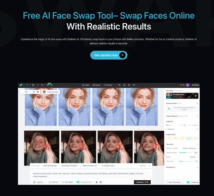 Free AI Face Swap Tool - Shakker