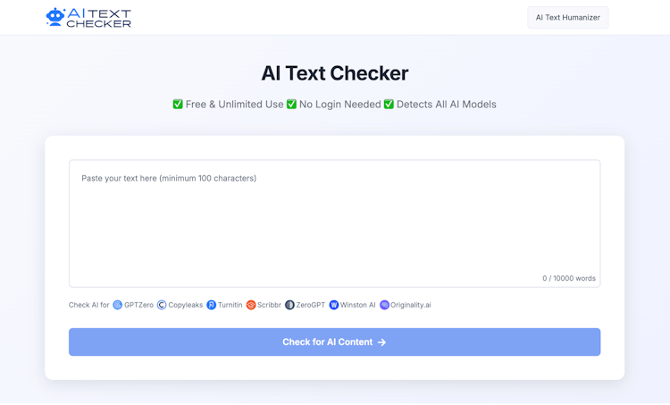 AI Text Checker