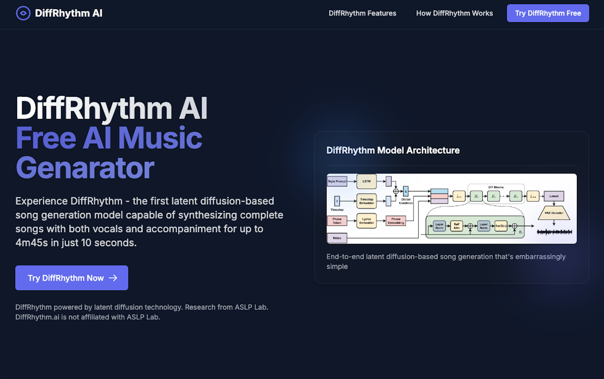DiffRhythm AI thumbnail