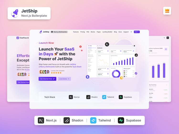 JetShip Next.js SaaS Starter Kit