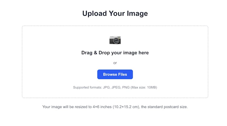   Postcard Size Photo - Resize Images to 4x6 Inches