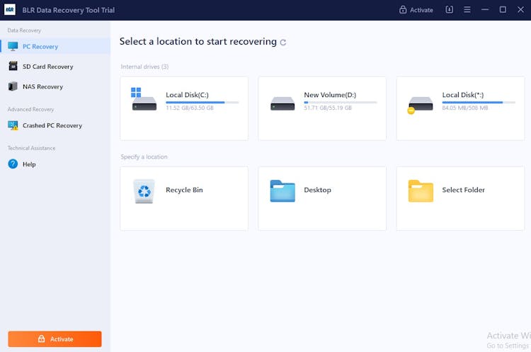 BLR Data Recovery Software Tool
