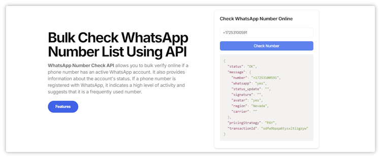 WhatsApp Number Checker