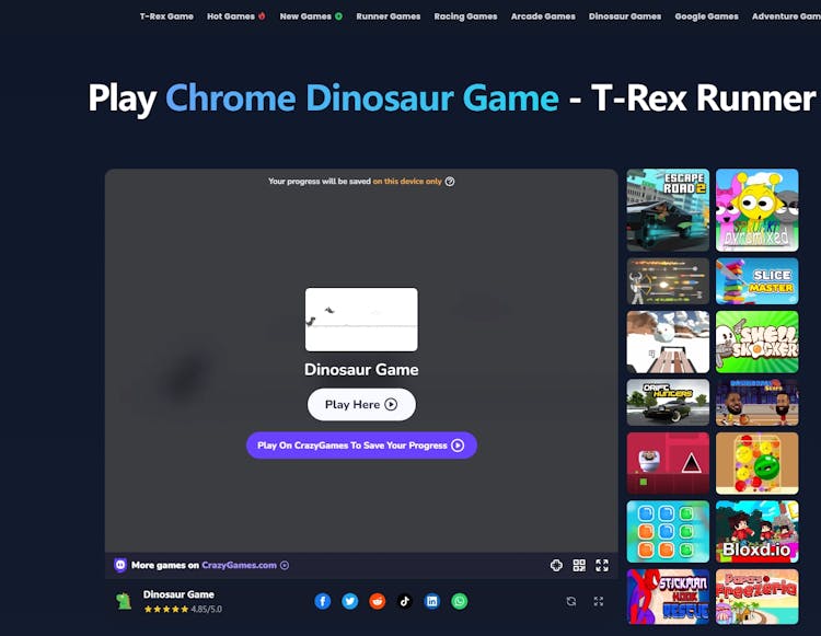 Dinosaur Game