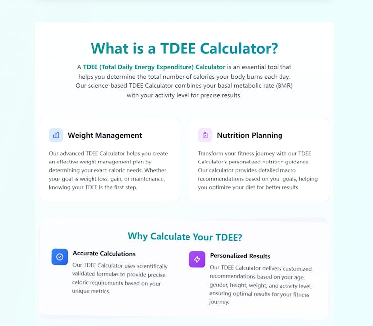TDEE Calculator Online