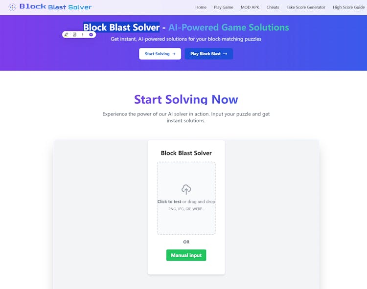 Block Blast Solver